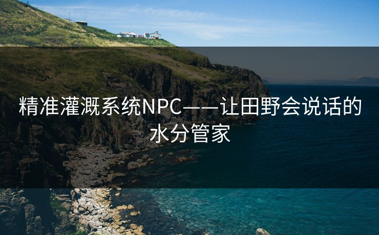 精准灌溉系统NPC——让田野会说话的水分管家
